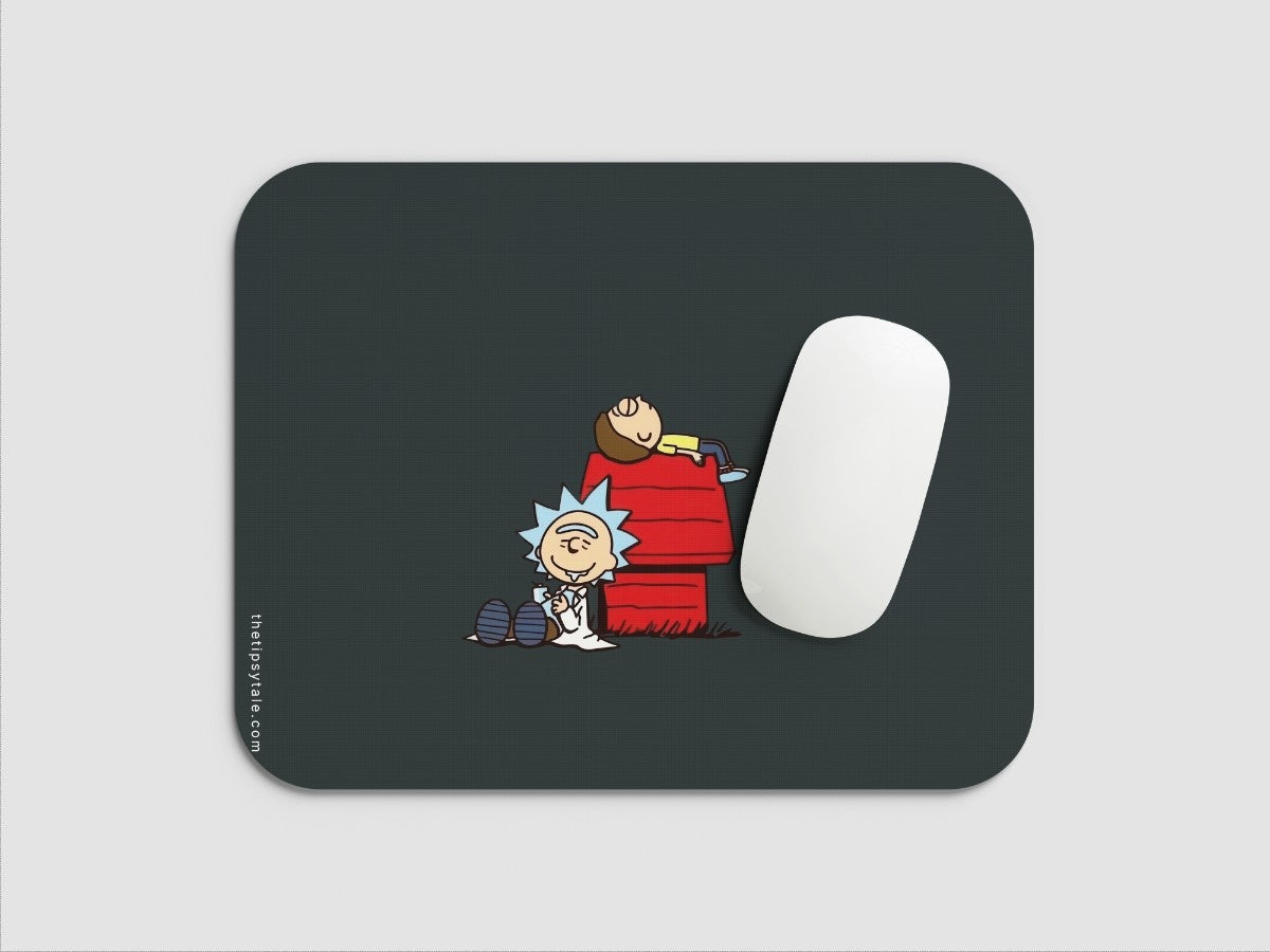 "Rick and Morty Animation" Mousepad Enhance Your Workspace with Style