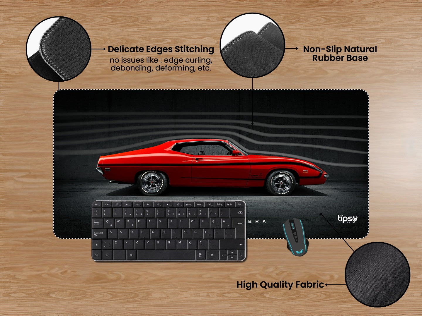 "1970 Ford Torino King Cobra" Gaming Mousepad Elevate Your Gaming Experience