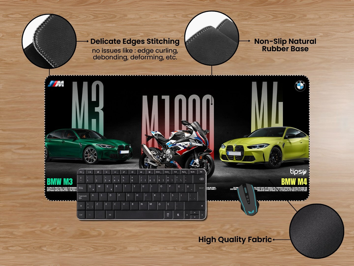 "BMW M SERIES" Gaming Mousepad Elevate Your Gaming Experience