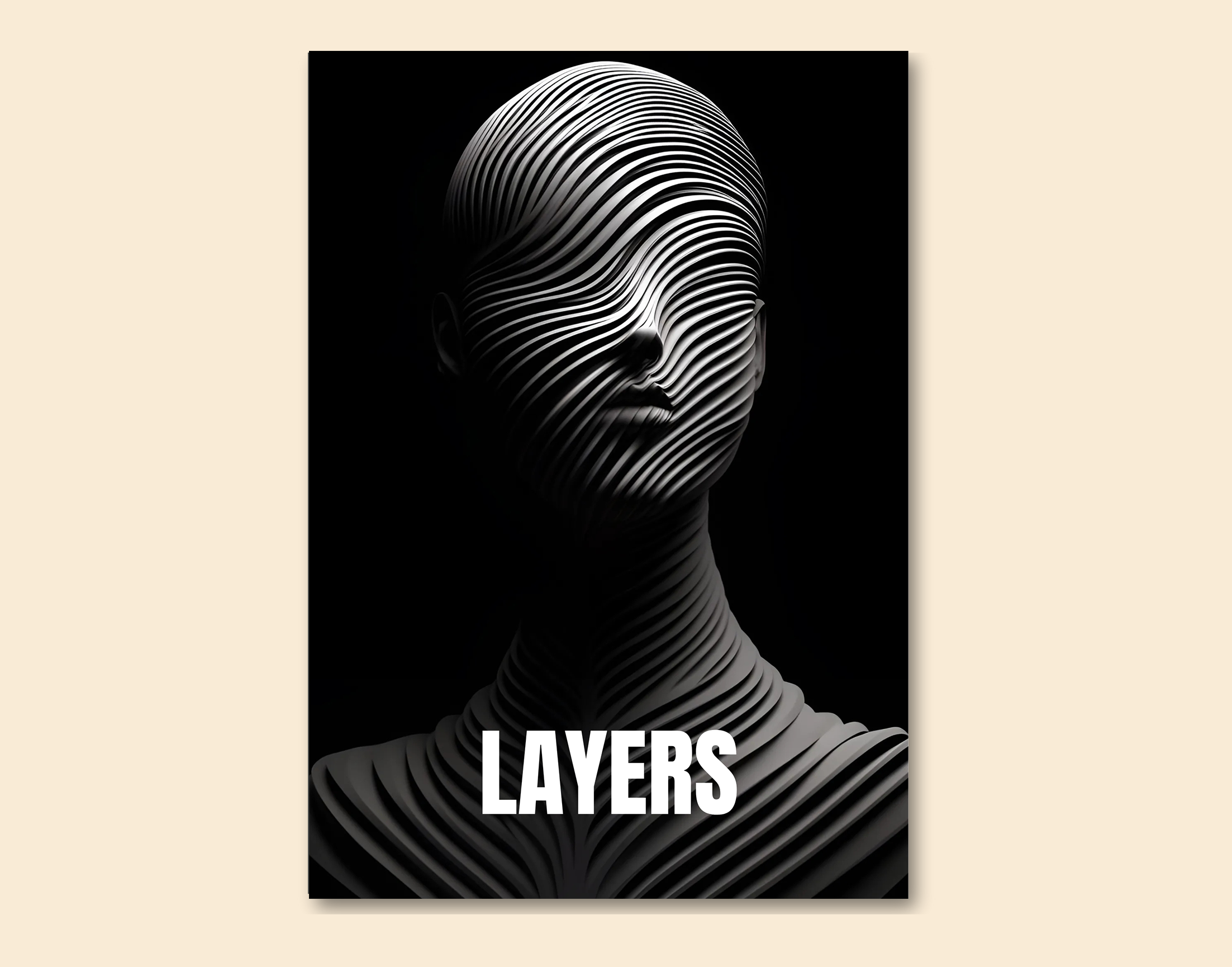 "Metallic Layers"- Shiny & Sturdy Metallic Poster Art That Pops & Sticks