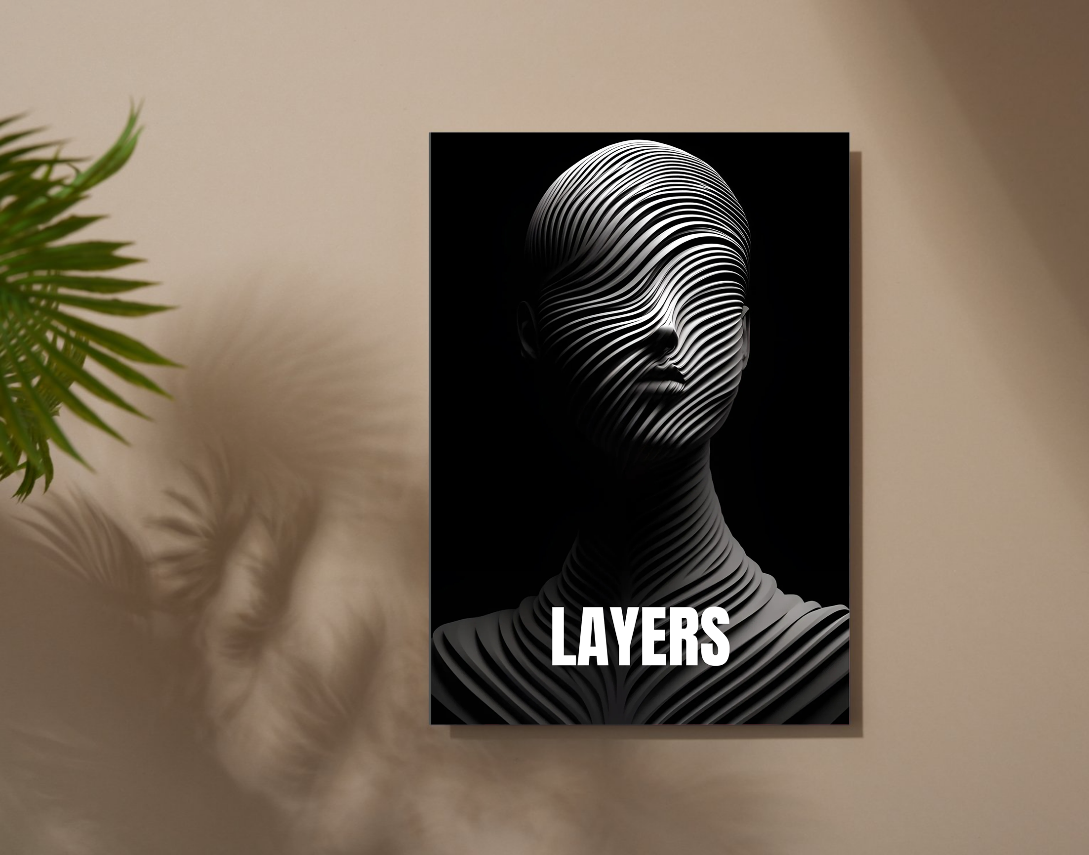 "Metallic Layers"- Shiny & Sturdy Metallic Poster Art That Pops & Sticks