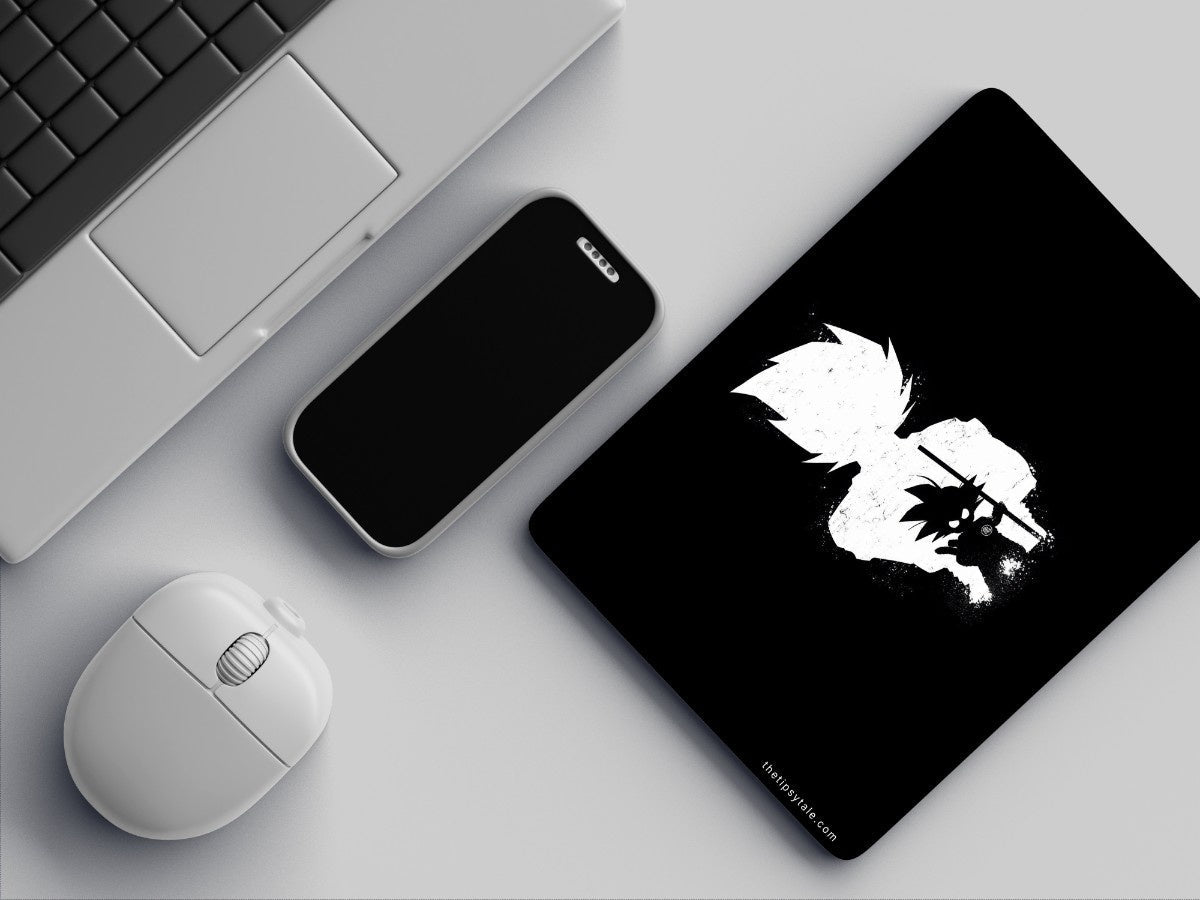 "Goku Black and White - Anime" Mousepad Enhance Your Workspace with Style