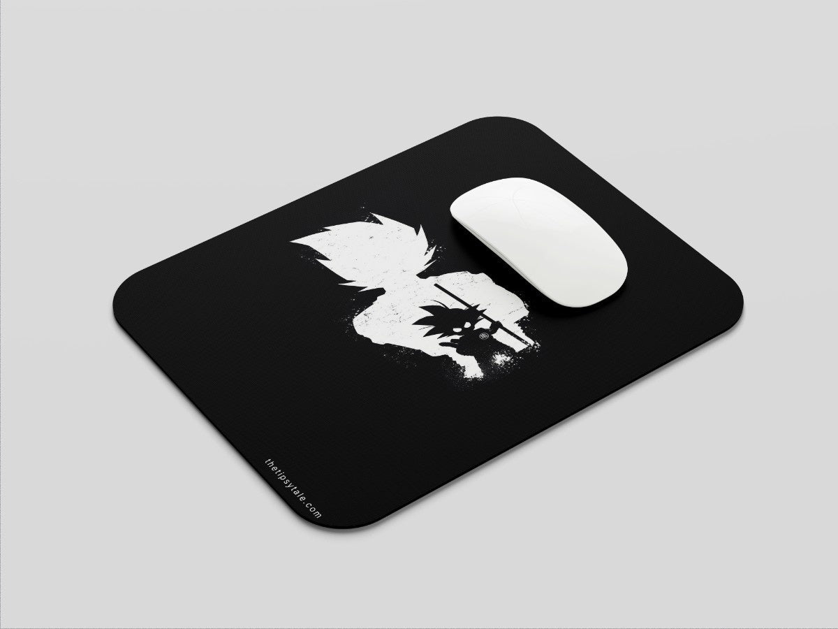 "Goku Black and White - Anime" Mousepad Enhance Your Workspace with Style
