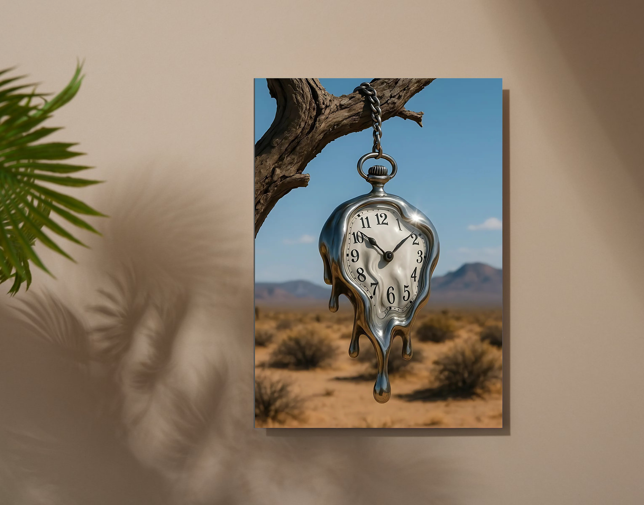 "Melt with Time"- Shiny & Sturdy Metallic Poster Art That Pops & Sticks
