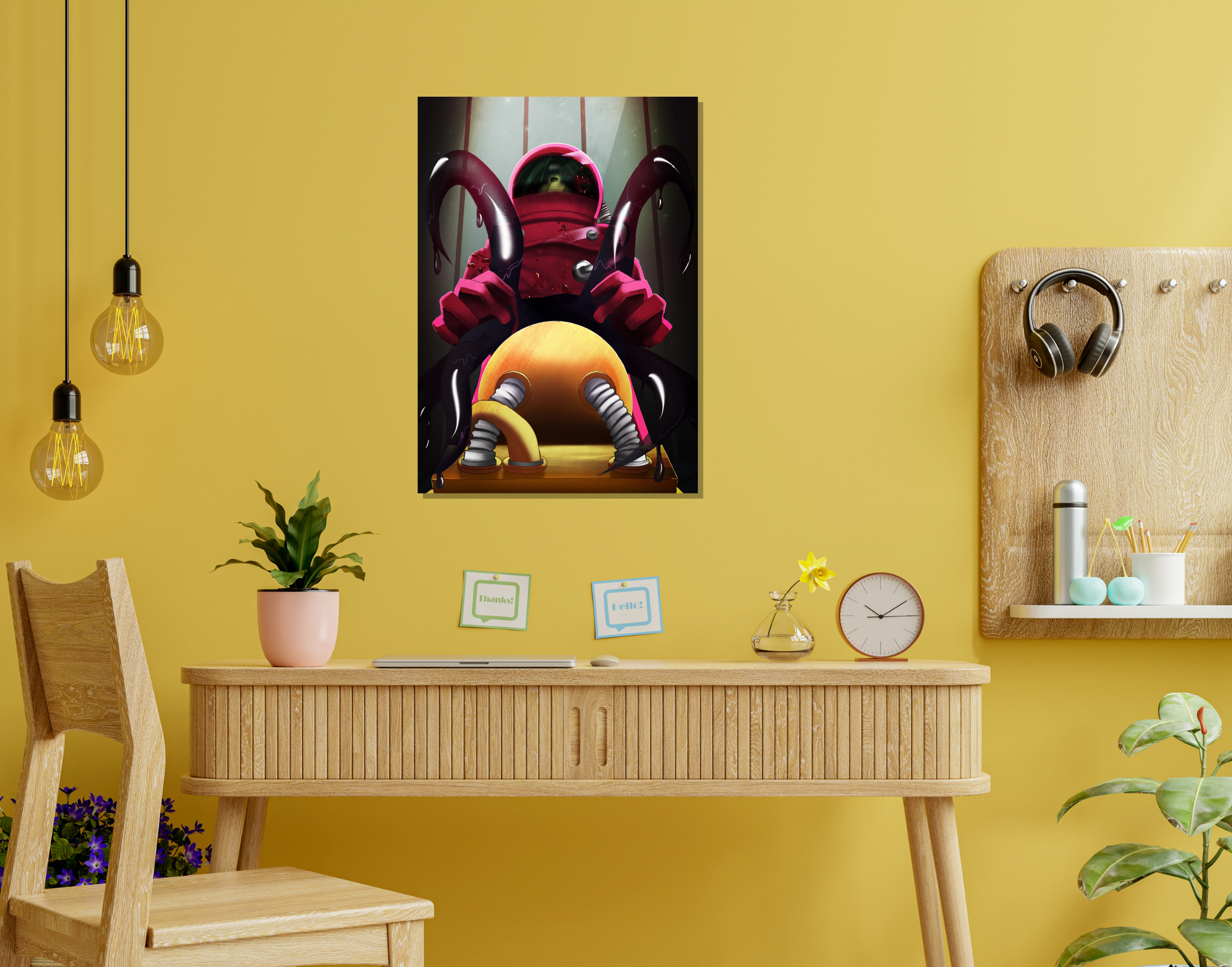 "AMONG US: IMPOSTER PORTAL GAMING"- Shiny & Sturdy Metallic Poster Art That Pops & Sticks (Literally!)