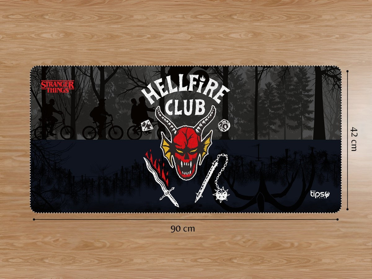 "HELFIRE CLUB - STRANGER THINGS" Gaming Mousepad Elevate Your Gaming Experience