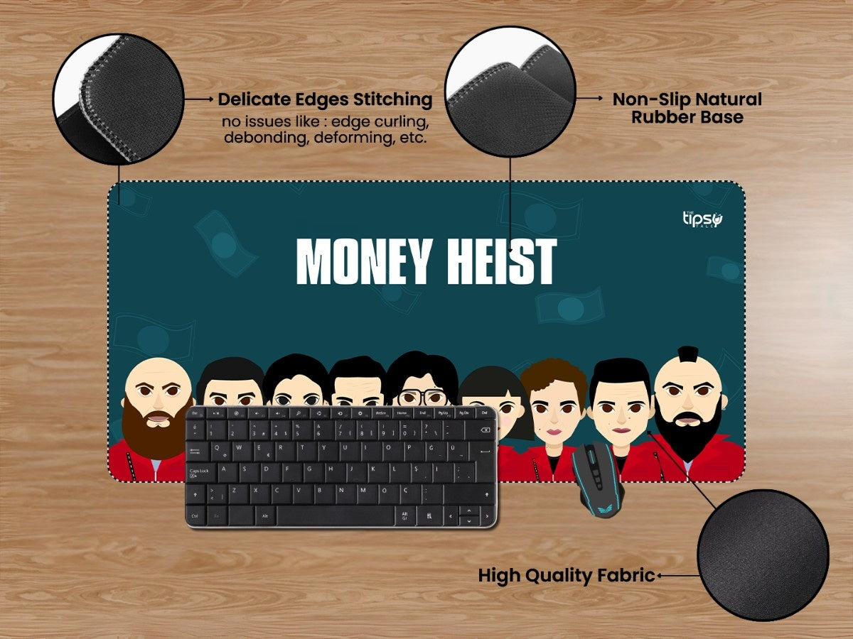"MONEY HEIST" Gaming Mousepad Elevate Your Gaming Experience