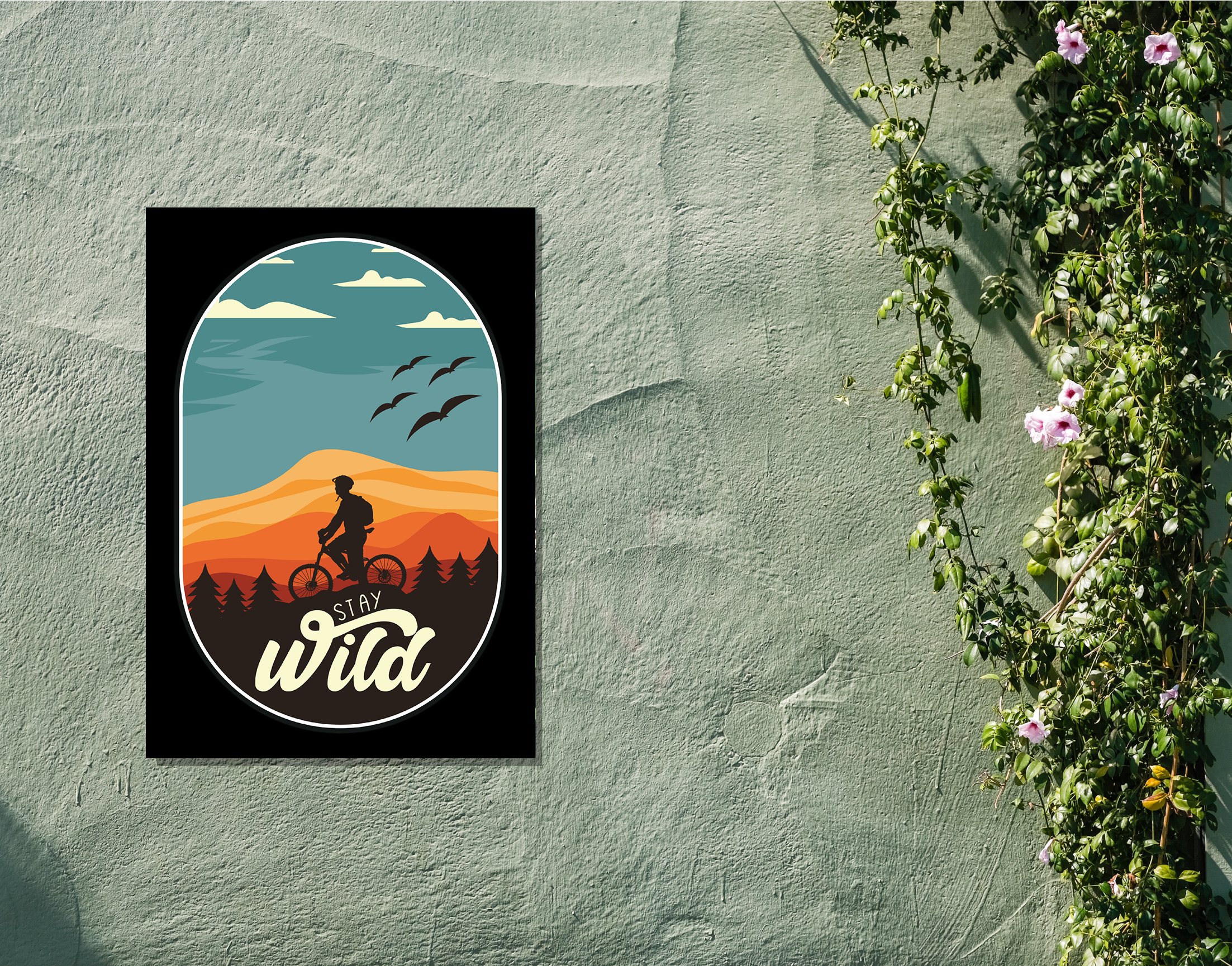 "Stay Wild"- Shiny & Sturdy Metallic Poster Art That Pops & Sticks