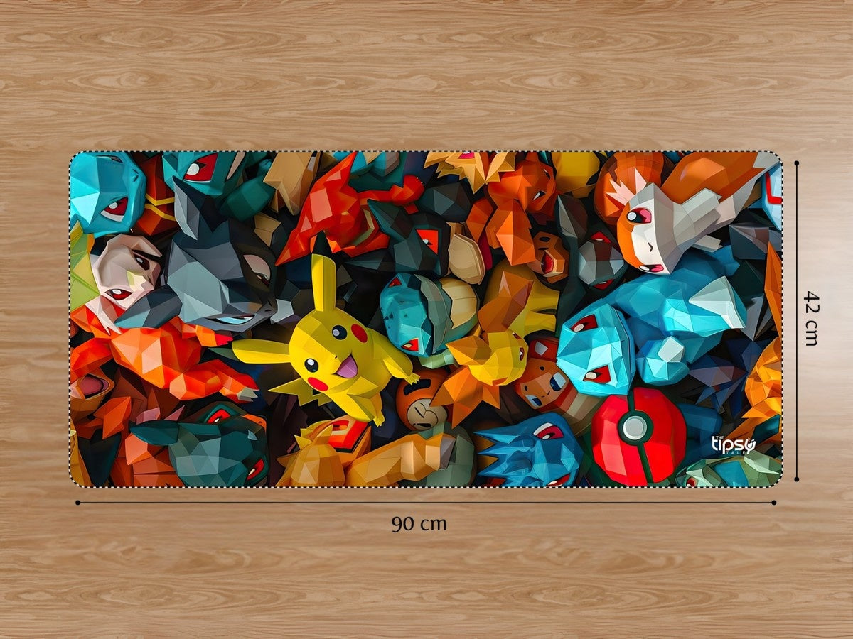 " POKEMON ABSTRACT ART" Gaming Mousepad Elevate Your Gaming Experience