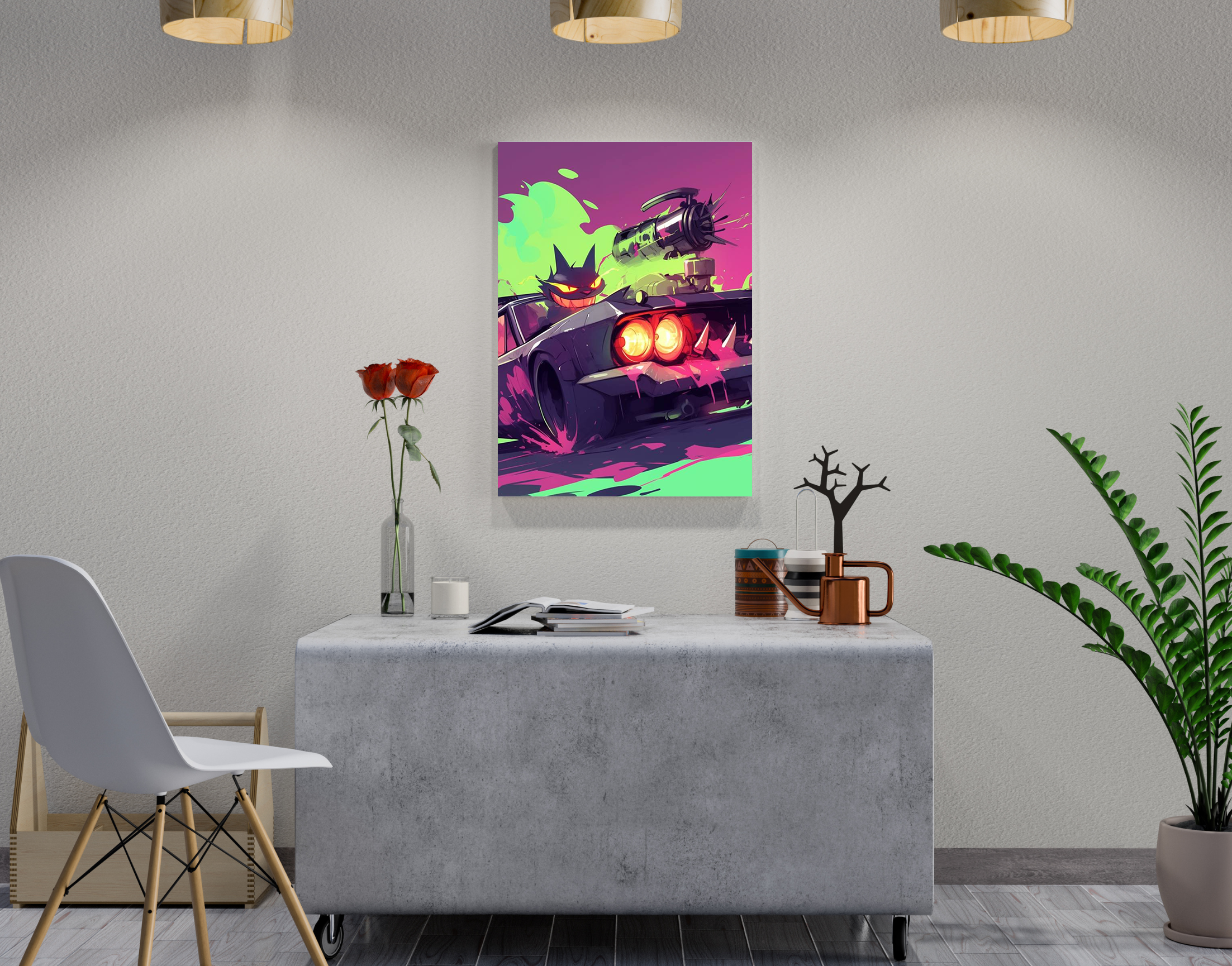 "Villian on the Run"- Shiny & Sturdy Metallic Poster Art That Pops & Sticks