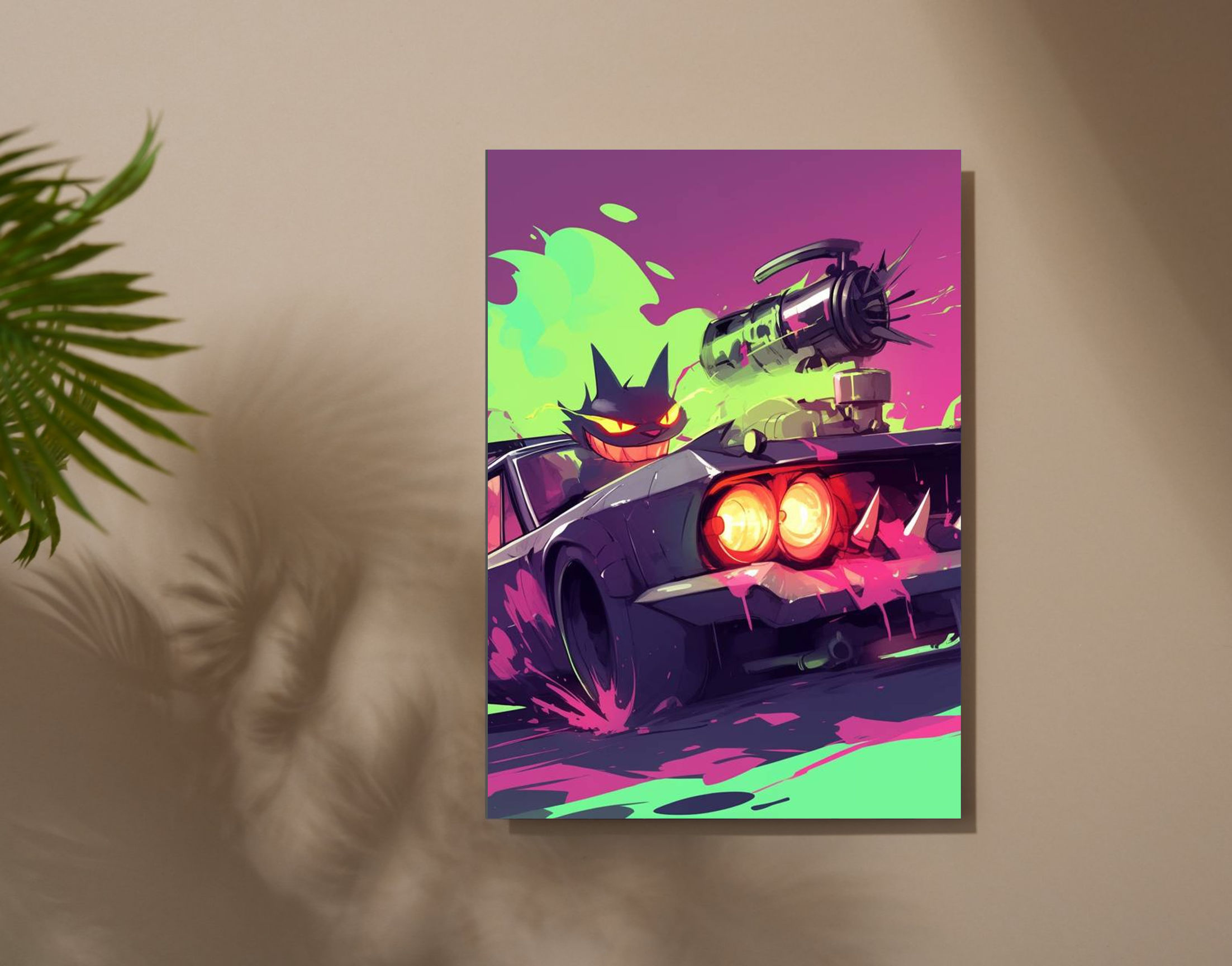"Villian on the Run"- Shiny & Sturdy Metallic Poster Art That Pops & Sticks