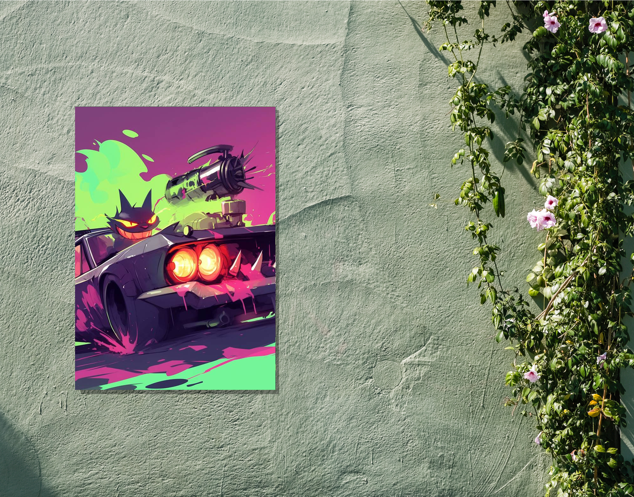 "Villian on the Run"- Shiny & Sturdy Metallic Poster Art That Pops & Sticks