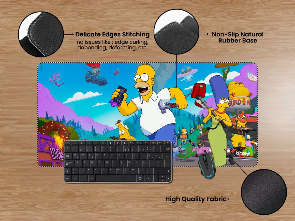 "SIMPSONS X FORTNITE " Gaming Mousepad Elevate Your Gaming Experience