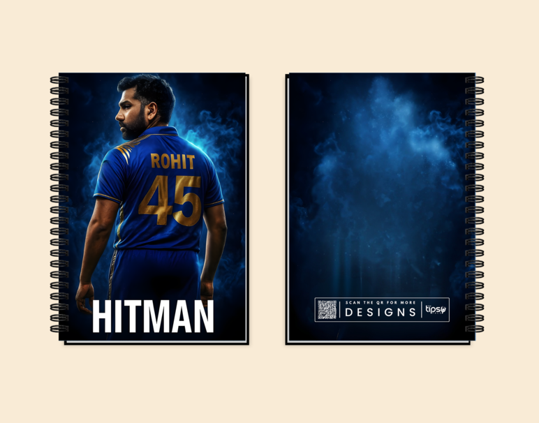 "ROHIT SHARMA: CRICKET FANSHIP" -Elegant & Inspiring Diary for Daily Reflection