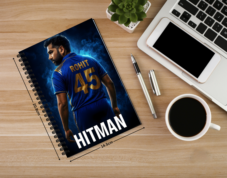 "ROHIT SHARMA: CRICKET FANSHIP" -Elegant & Inspiring Diary for Daily Reflection