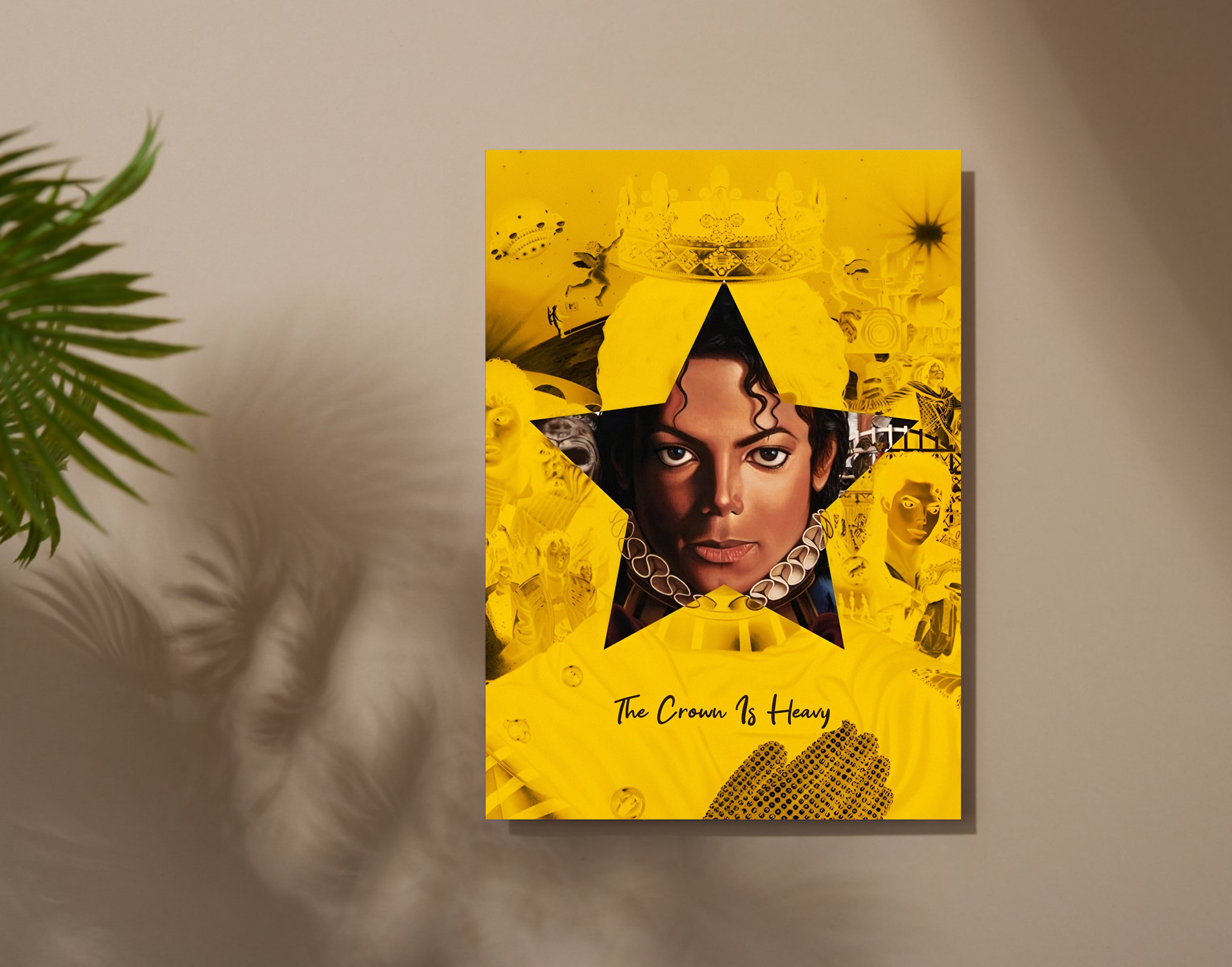 "Michael Jackson - The Crown Is Heavy"- Shiny & Sturdy Metallic Poster Art That Pops & Sticks