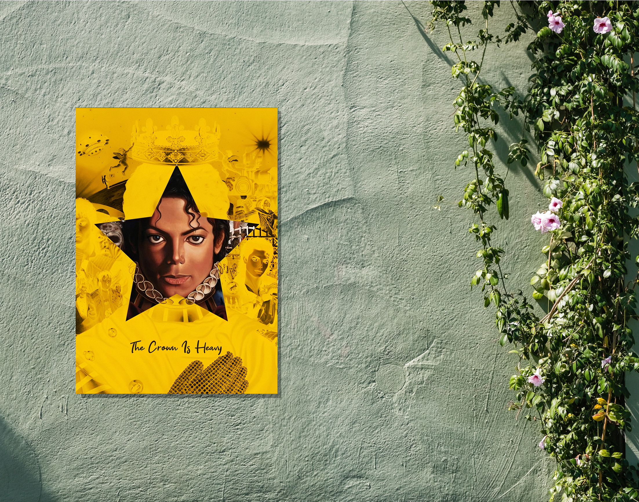 "Michael Jackson - The Crown Is Heavy"- Shiny & Sturdy Metallic Poster Art That Pops & Sticks