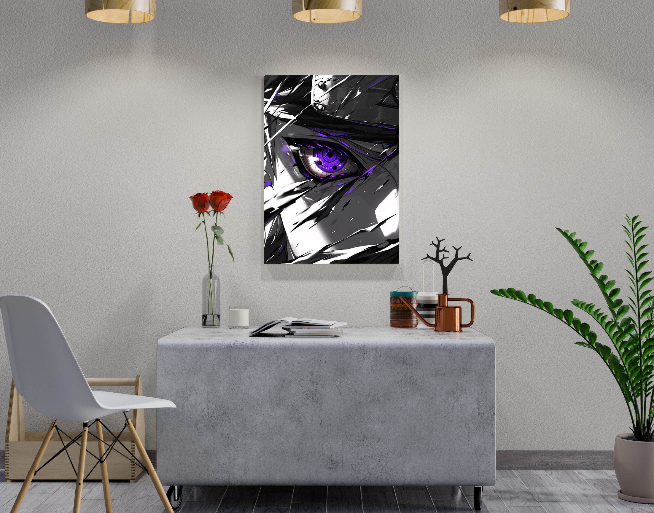 "Naruto- The Eye"- Shiny & Sturdy Metallic Poster Art That Pops & Sticks