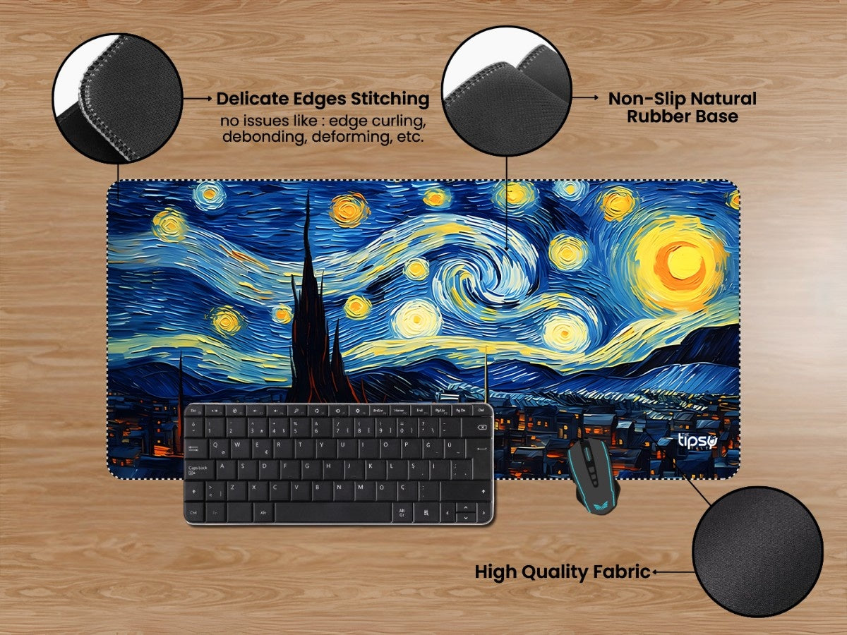 "Celestial Night art" Gaming Mousepad Elevate Your Gaming Experience