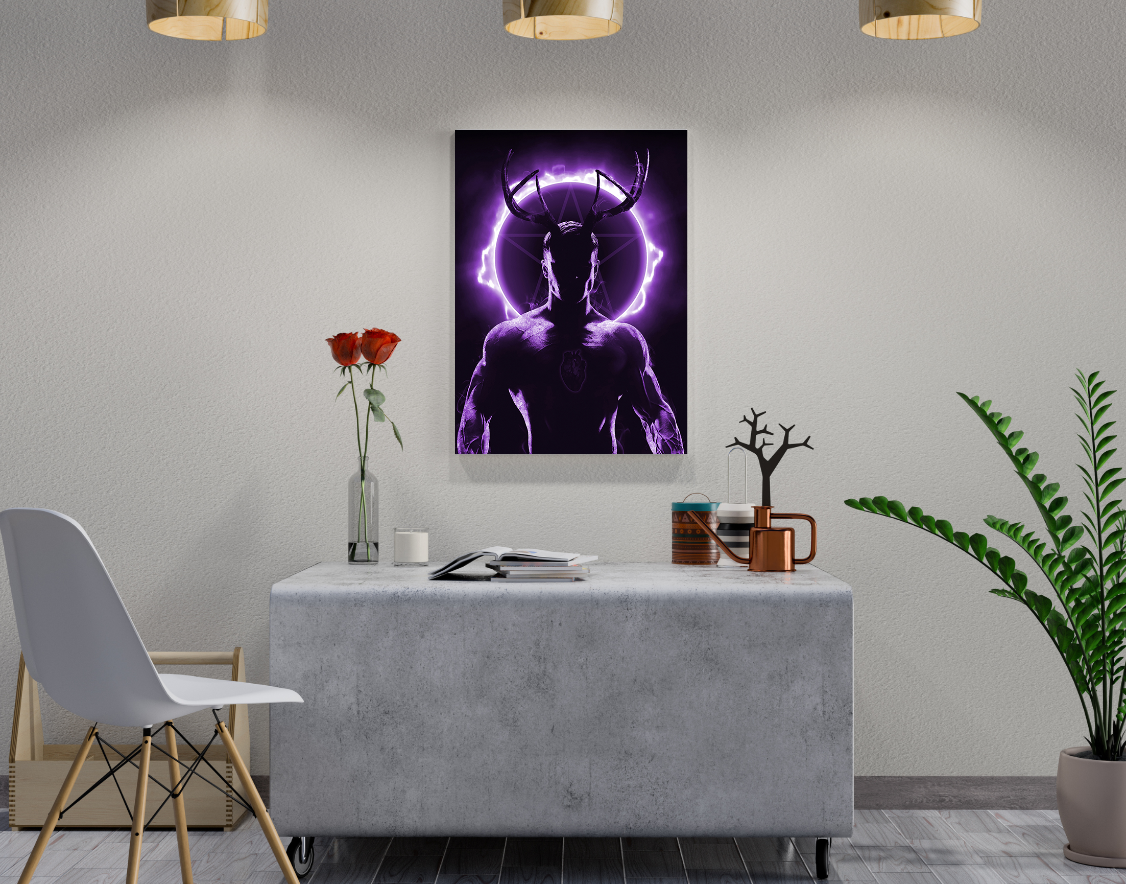 "Alpha Male"- Shiny & Sturdy Metallic Poster Art That Pops & Sticks