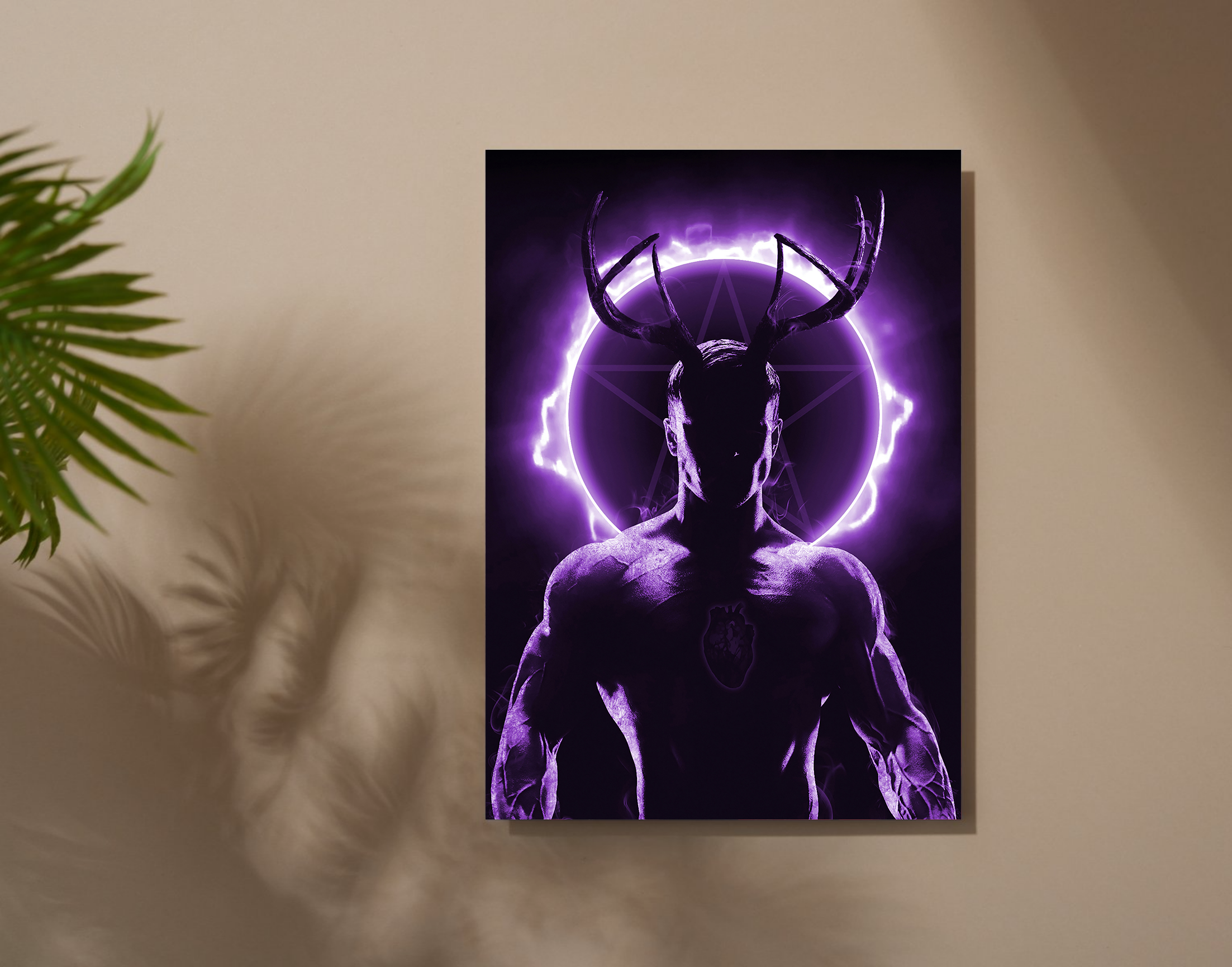 "Alpha Male"- Shiny & Sturdy Metallic Poster Art That Pops & Sticks