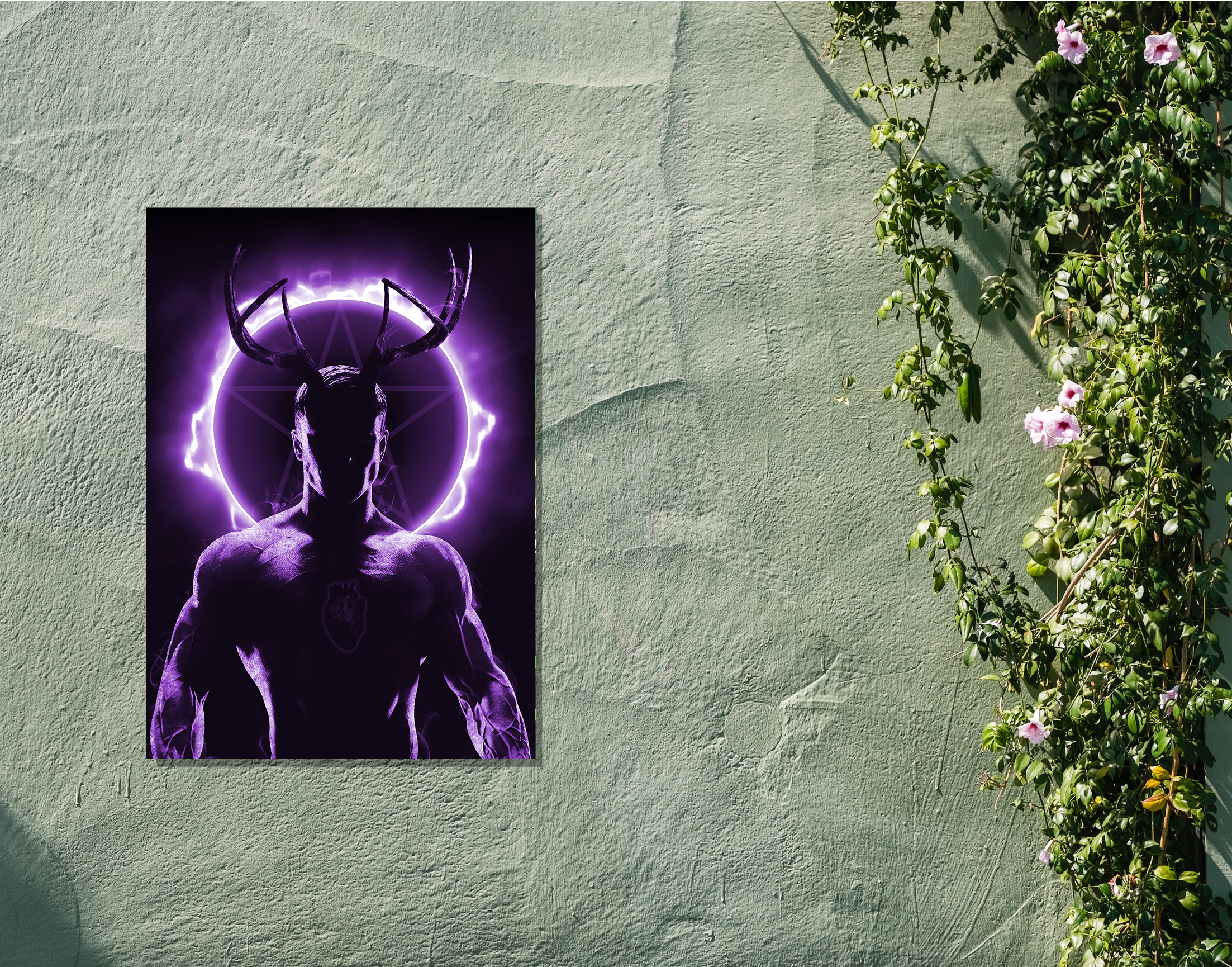 "Alpha Male"- Shiny & Sturdy Metallic Poster Art That Pops & Sticks