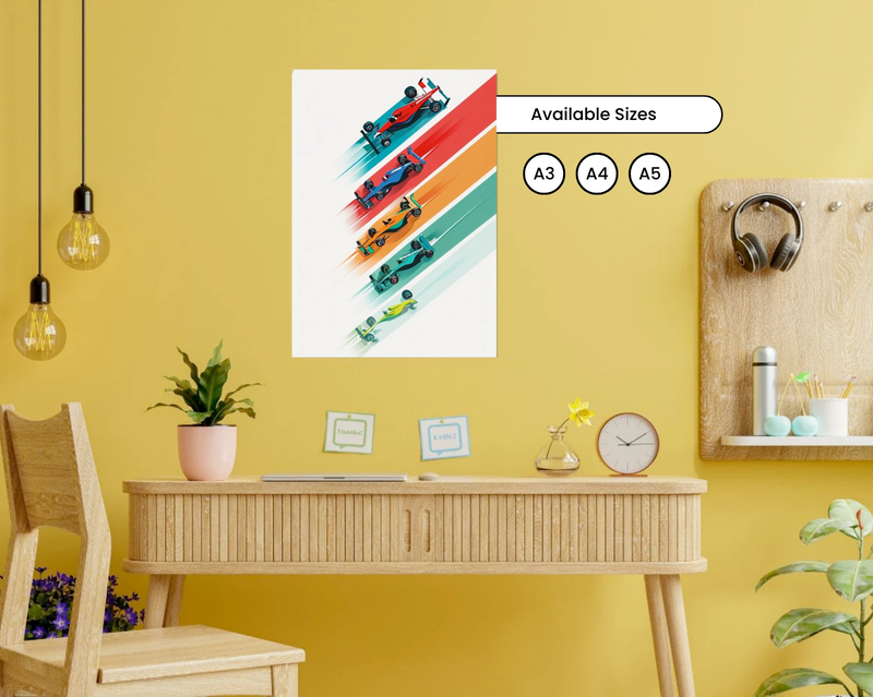 A Gift That Matches Their Energy - Automobile Vibe- Deskmat + Poster + Laptop Sleeves (COMBO)