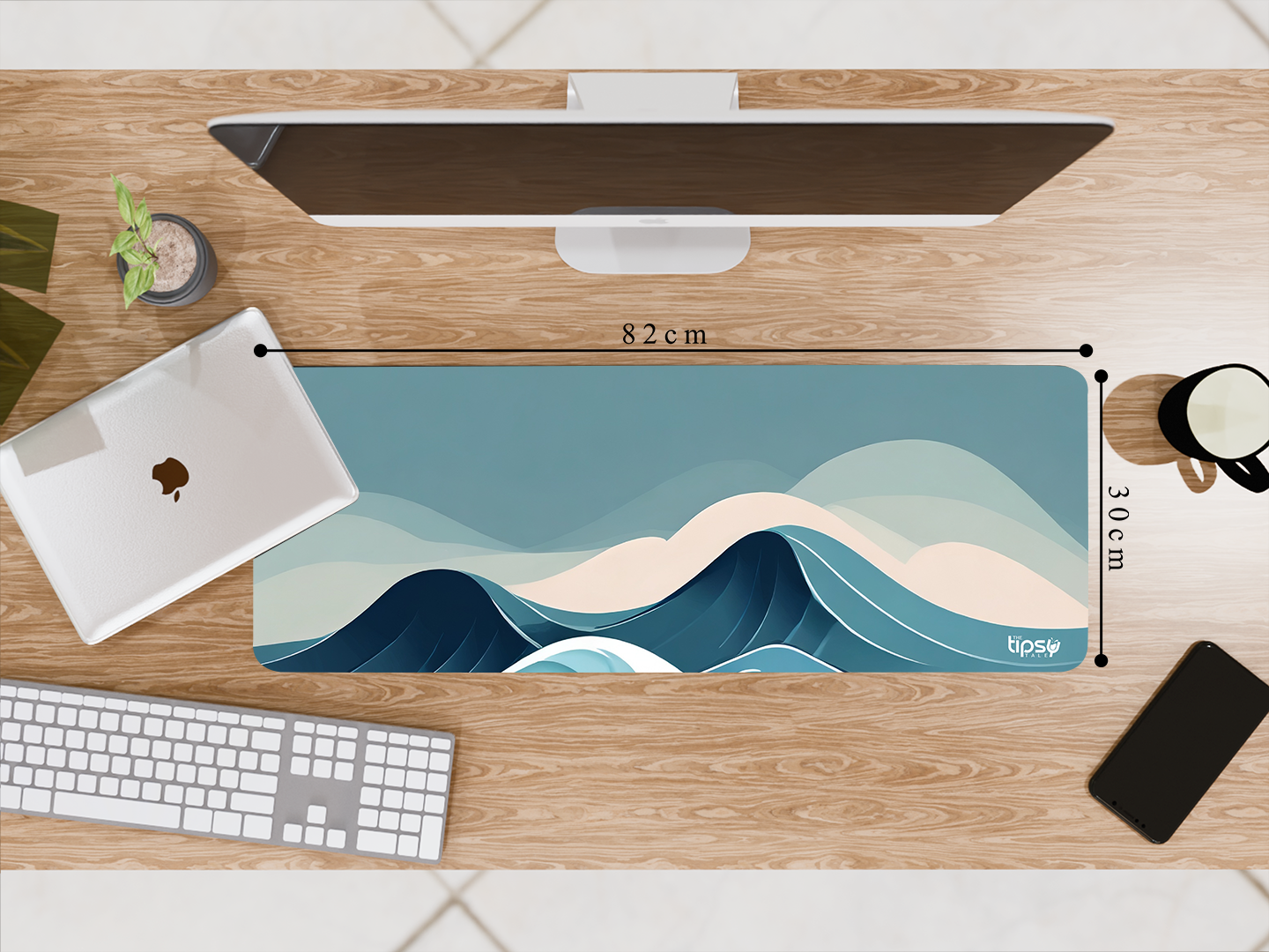 Tipsy Tales Gaming Oceanic WavesMouse Pad: Ride the Clam Waves!