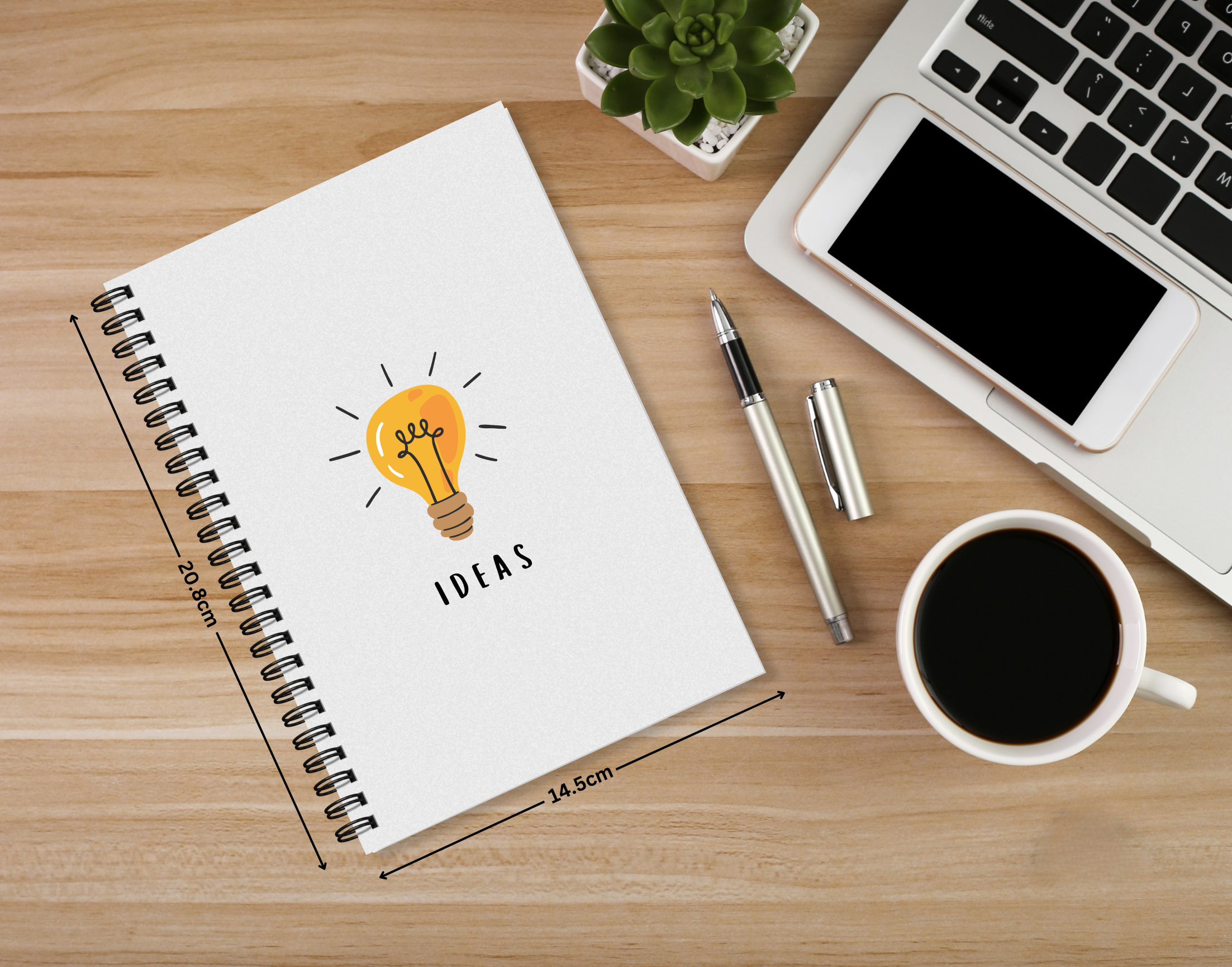"IDEAS: BRAINSTORMER" – Elegant & Inspiring Diary for Daily Reflection