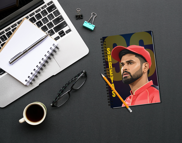 "SHREYAS IYER: CRICKET FANDOM" -Elegant & Inspiring Diary for Daily Reflection