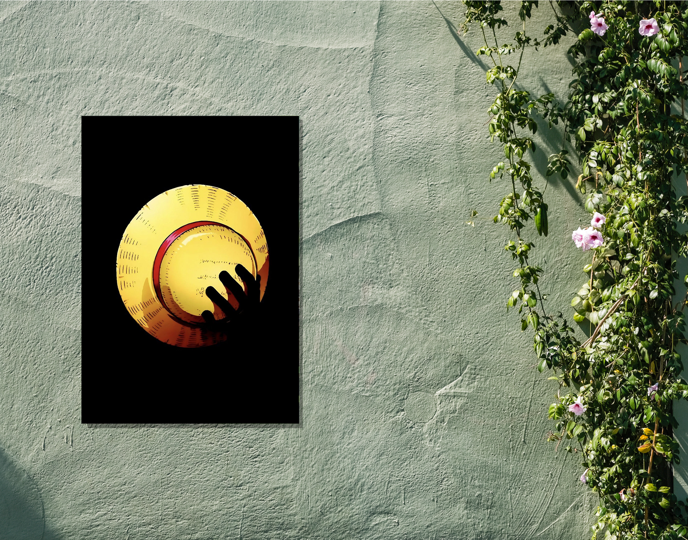 "One Piece: Monkey d luffy Cap"- Shiny & Sturdy Metallic Poster Art That Pops & Sticks