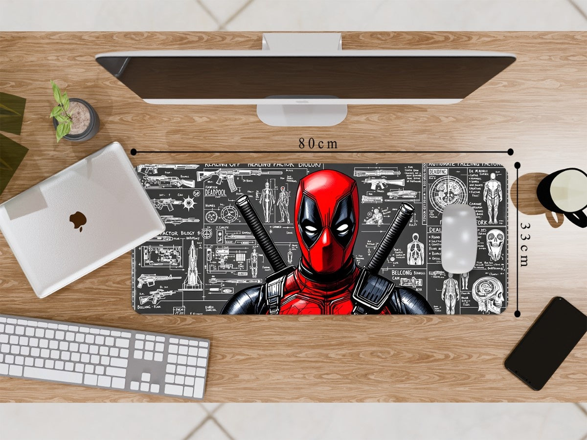 "DEADPOOL'S BLUEPRINT" Gaming Mousepad Elevate Your Gaming Experience