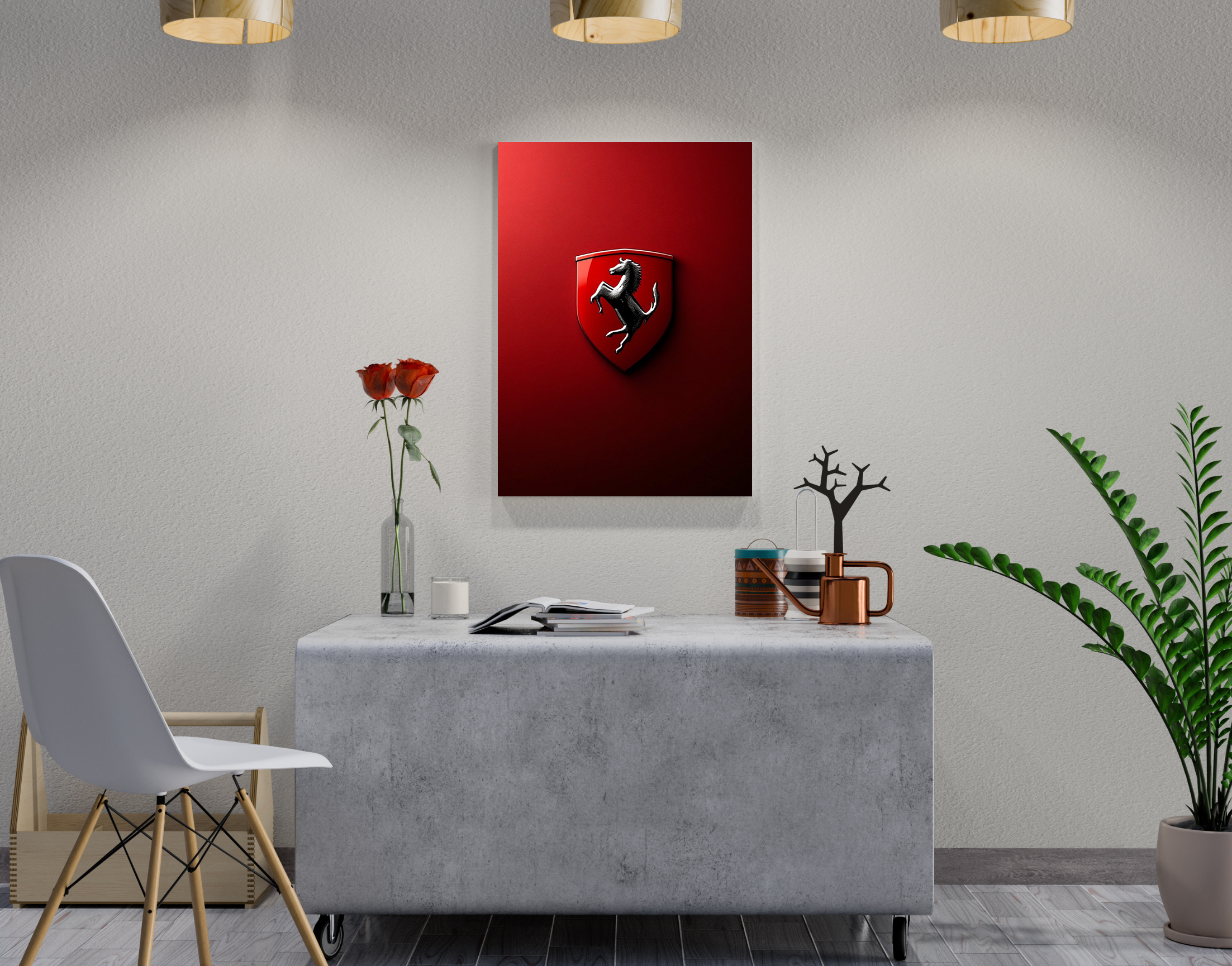 "Ferrari's New Supercar"- Shiny & Sturdy Metallic Poster Art That Pops & Sticks