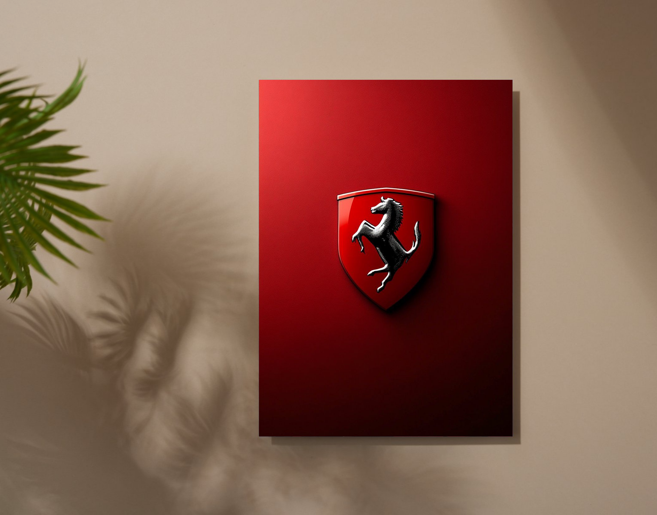 "Ferrari's New Supercar"- Shiny & Sturdy Metallic Poster Art That Pops & Sticks