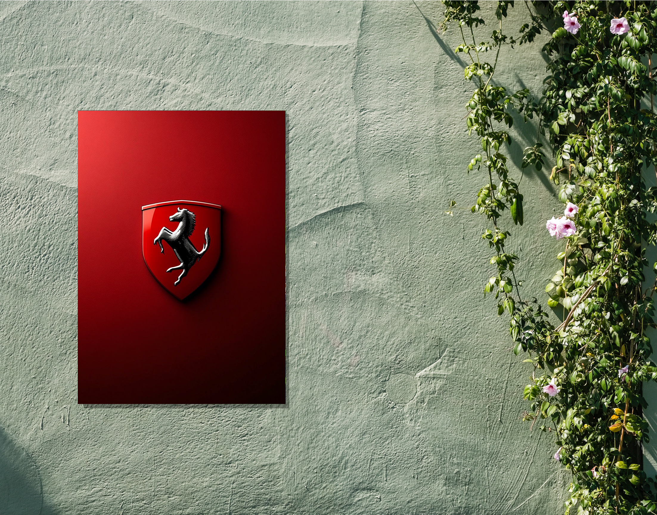 "Ferrari's New Supercar"- Shiny & Sturdy Metallic Poster Art That Pops & Sticks