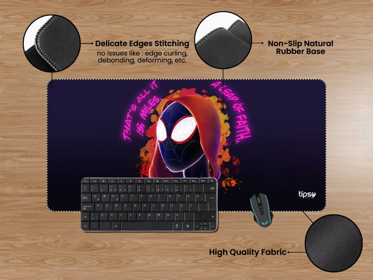"MILES MORALES - LEAP OF FAITH" Gaming Mousepad Elevate Your Gaming Experience