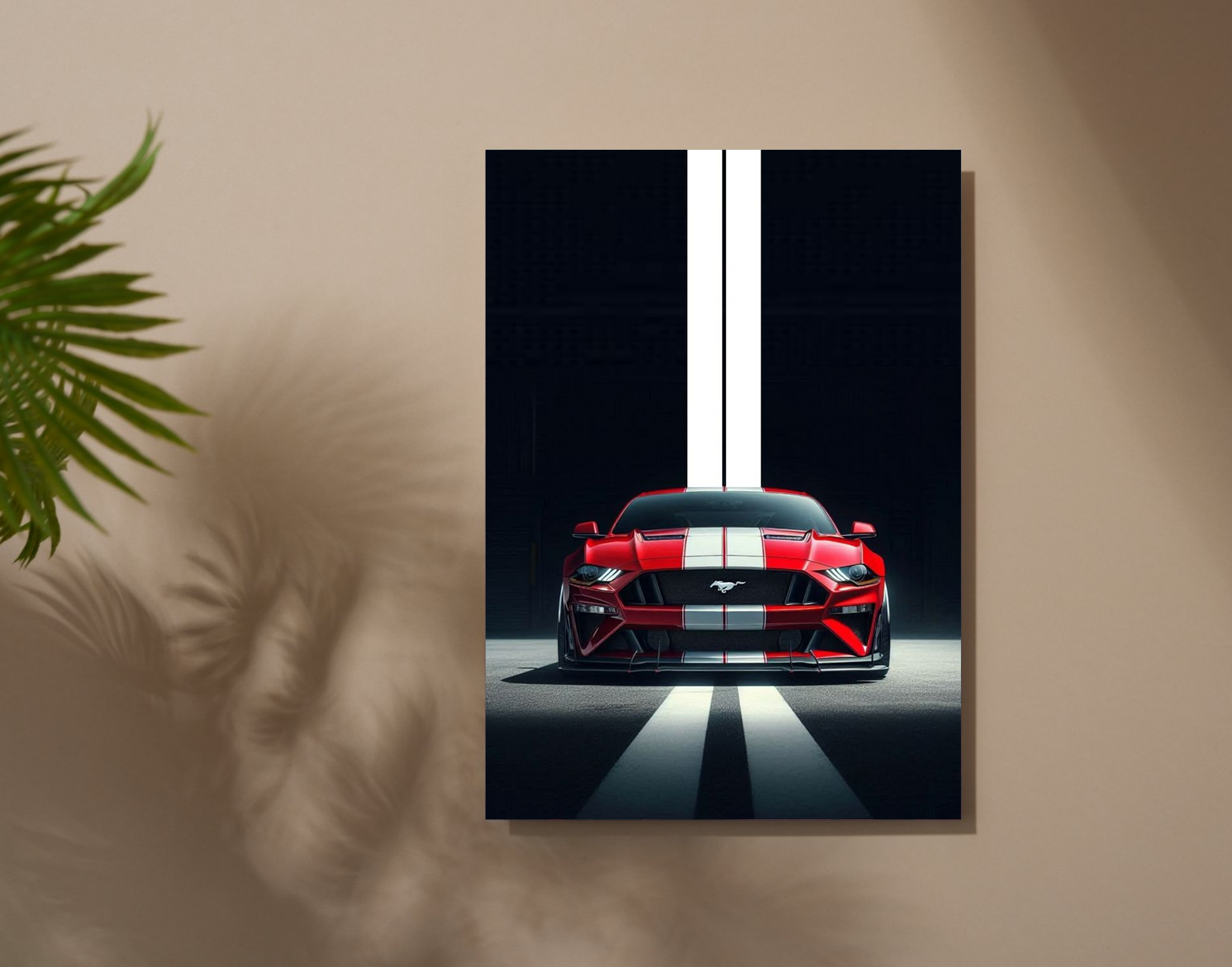 "Ford Mustang"- Shiny & Sturdy Metallic Poster Art That Pops & Sticks