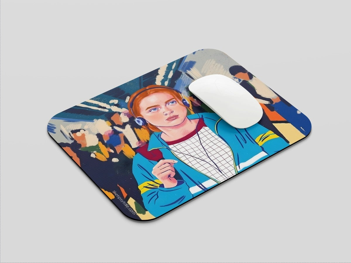 "CHILLING MAX - STRANGER THINGS" Mousepad Enhance Your Workspace with Style