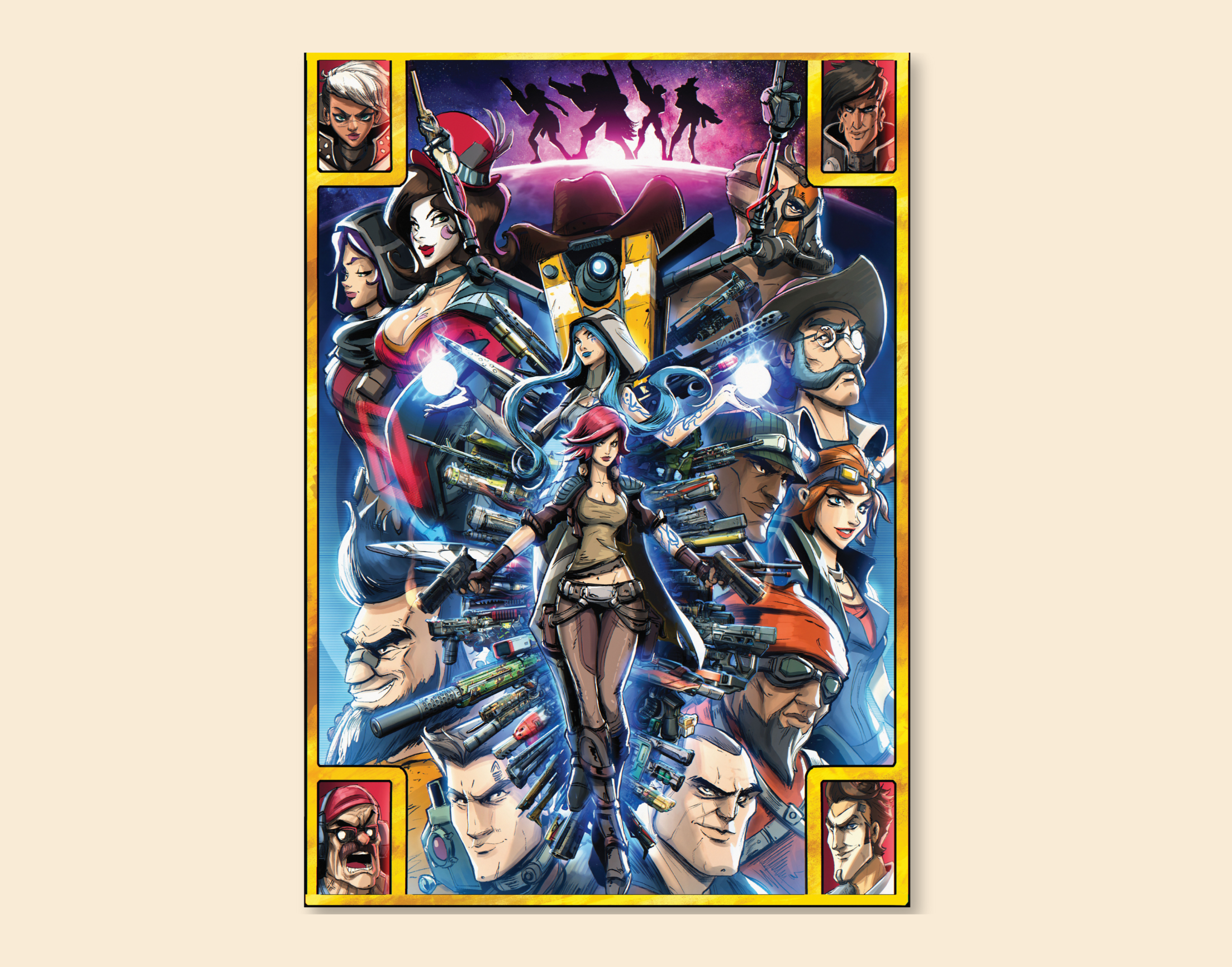 "Tales from the Borderlands: Gaming"- Shiny & Sturdy Metallic Poster Art That Pops & Sticks (Literally!)