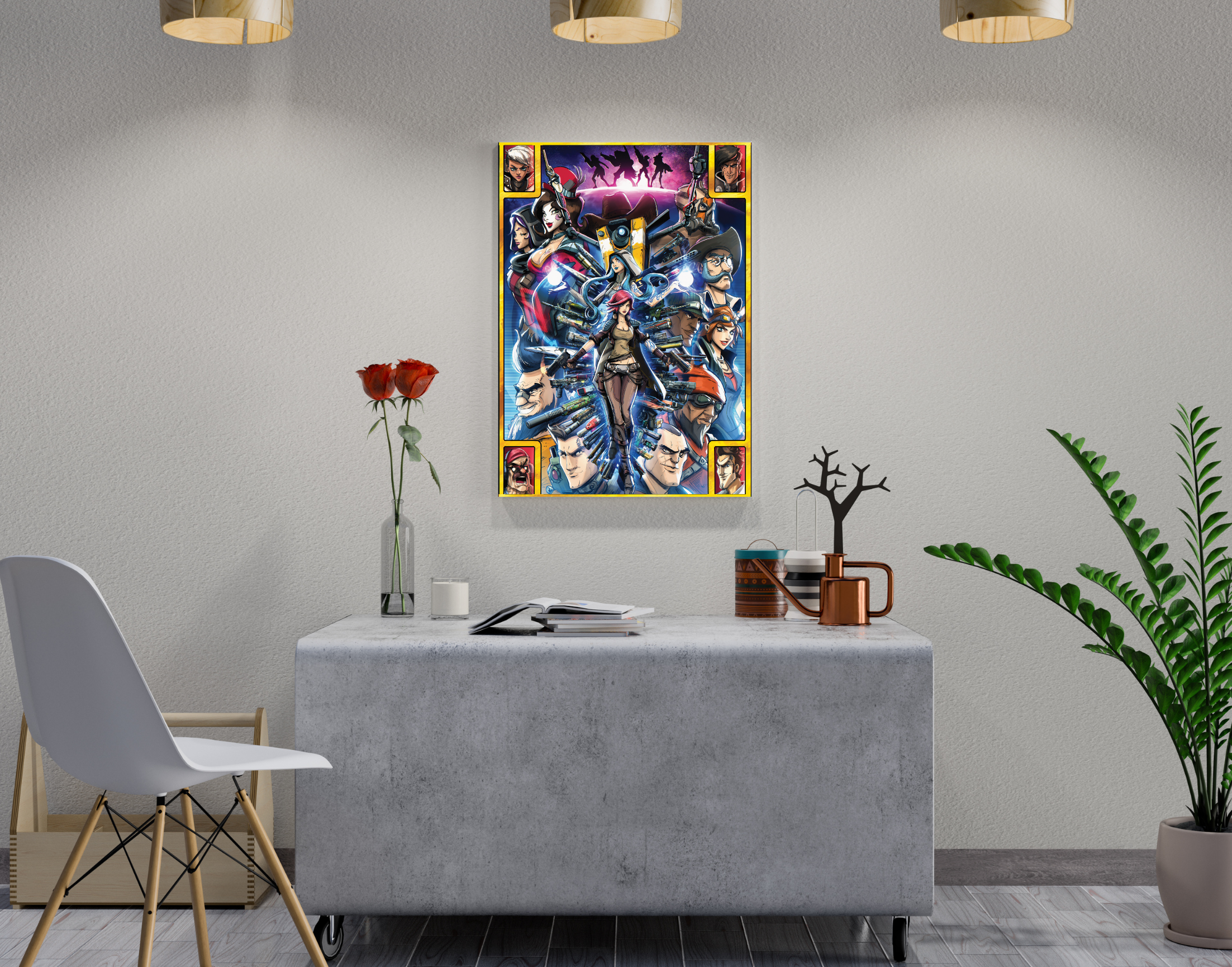 "Tales from the Borderlands: Gaming"- Shiny & Sturdy Metallic Poster Art That Pops & Sticks (Literally!)