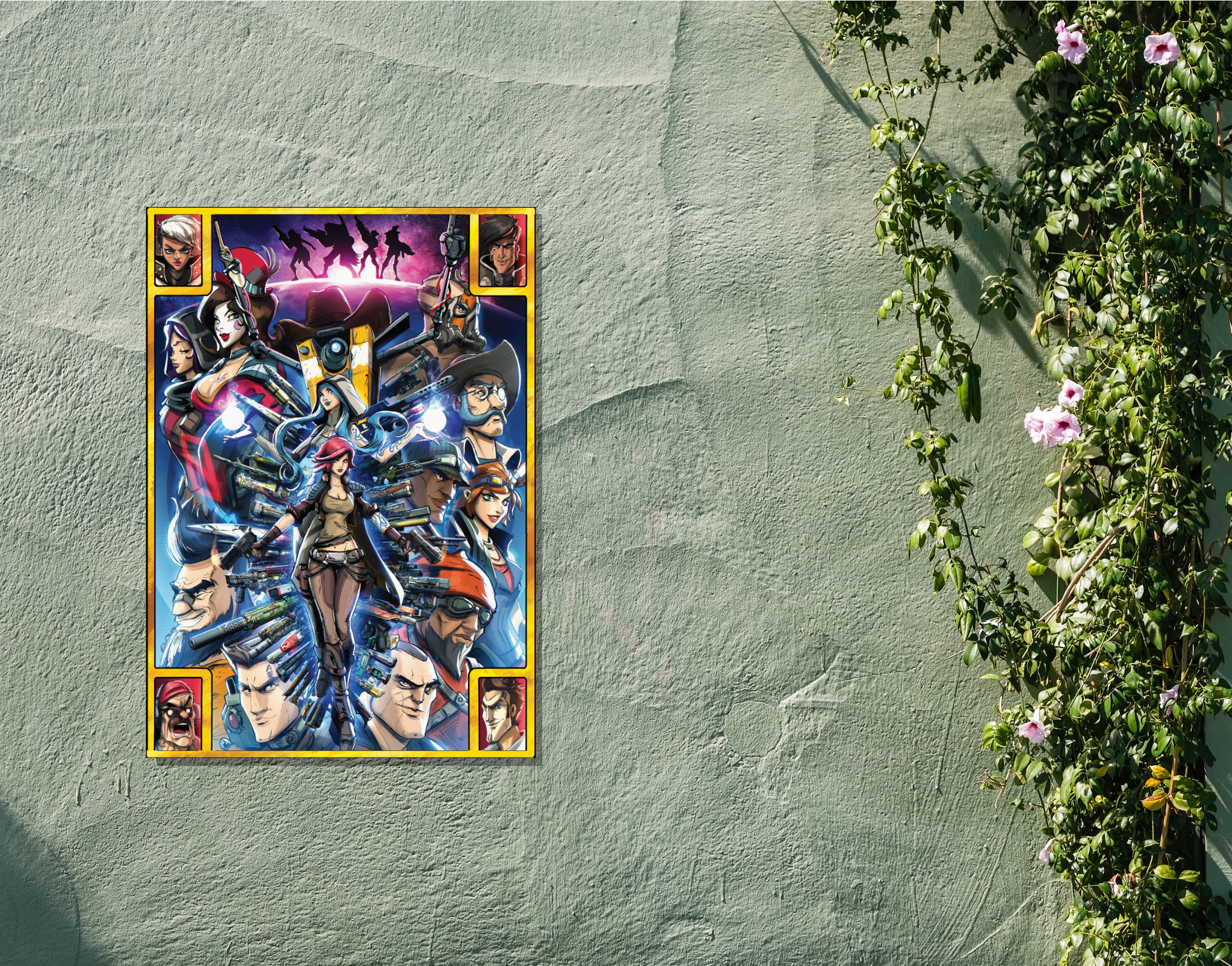"Tales from the Borderlands: Gaming"- Shiny & Sturdy Metallic Poster Art That Pops & Sticks (Literally!)