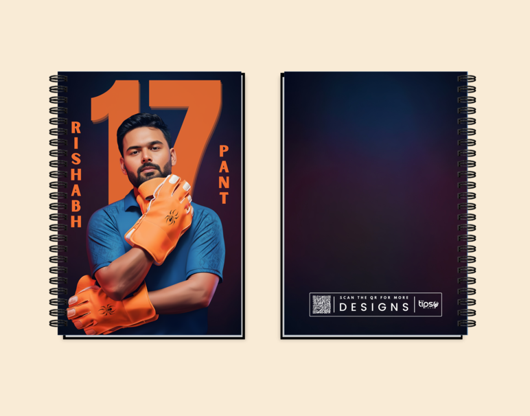 "RISHABH PANT: CRICKET FANSHIP " -Elegant & Inspiring Diary for Daily Reflection