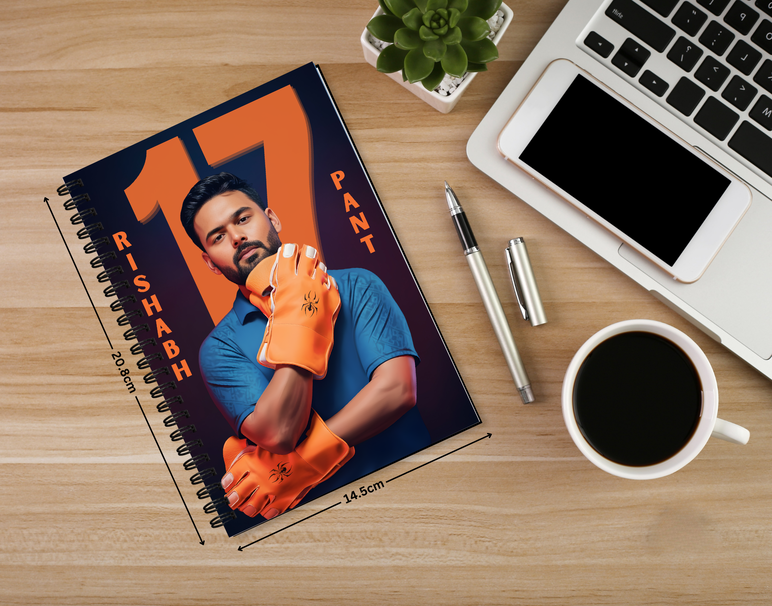 "RISHABH PANT: CRICKET FANSHIP " -Elegant & Inspiring Diary for Daily Reflection