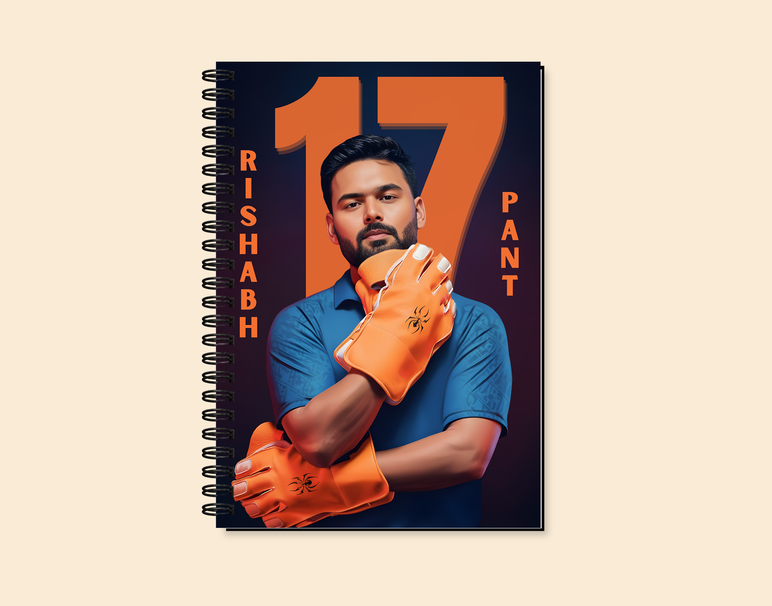 "RISHABH PANT: CRICKET FANSHIP " -Elegant & Inspiring Diary for Daily Reflection