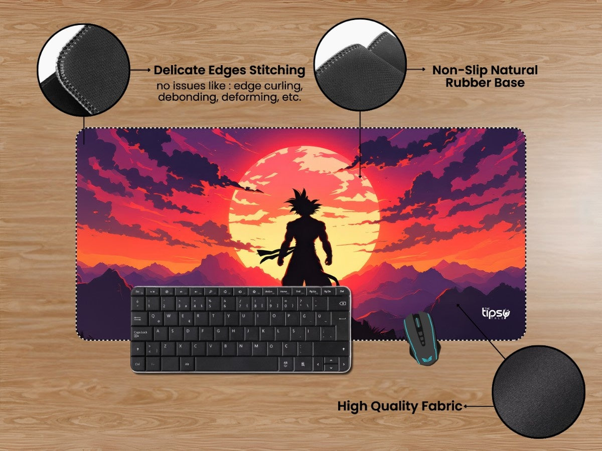 "GOKU'S SILHOUETTE" Gaming Mousepad Elevate Your Gaming Experience
