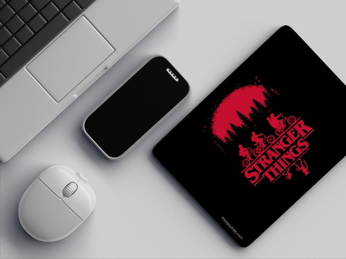 "UPSIDE DOOWN - STRANGER THINGS" Mousepad Enhance Your Workspace with Style