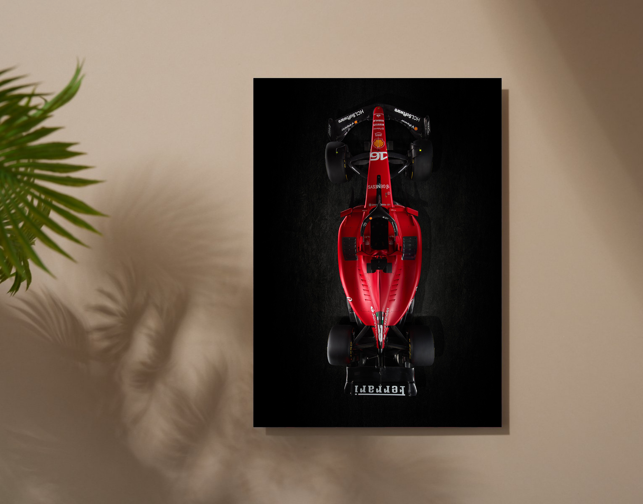 "Ferrari- F1"- Shiny & Sturdy Metallic Poster Art That Pops & Sticks