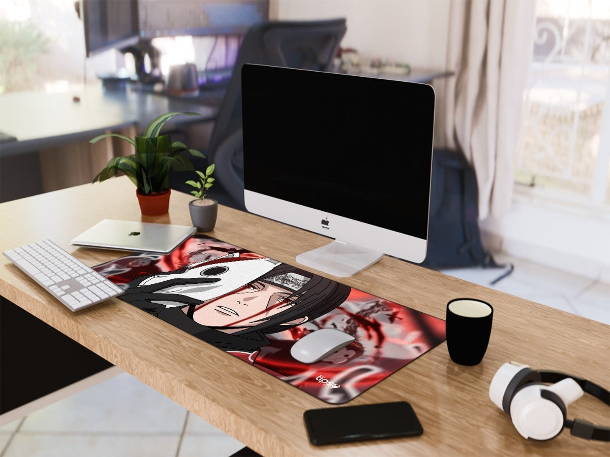 "ITACHI UCHIHA - MASK REVEAL" Gaming Mousepad Elevate Your Gaming Experience