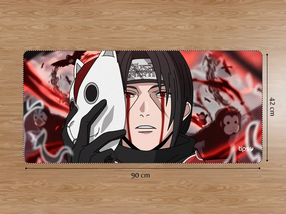 "ITACHI UCHIHA - MASK REVEAL" Gaming Mousepad Elevate Your Gaming Experience