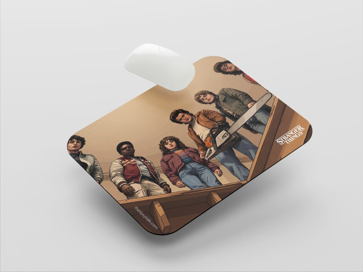 "WHEN THINGS GET STRANGE - STRANGER THINGS" Mousepad Enhance Your Workspace with Style